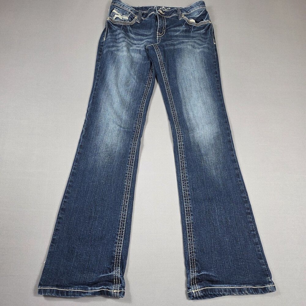 Amethyst Slim Bootcut Jean Womens Juniors Size 9 Lowrise Medium Wash